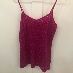 Fuchsia Sequin Cami
